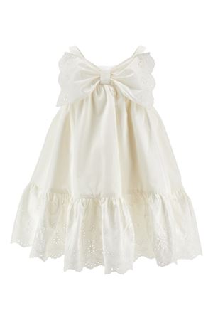 abito in cotone bianco MONNALISA KIDS | 17G90270430099